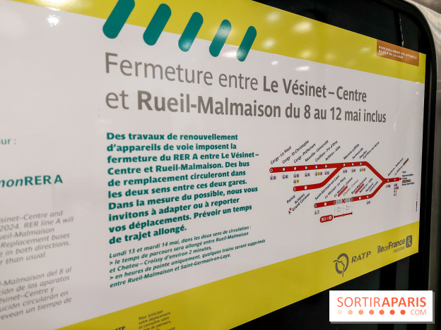 RER A : trafic partiellement interrompu pendant 5 jours ce printemps
