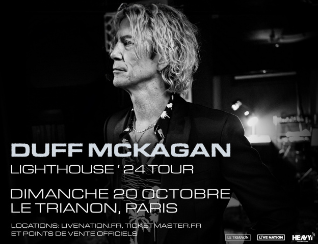 Duff McKagan, le bassiste de Guns N' Roses ; en concert au Trianon à Paris en octobre 2024