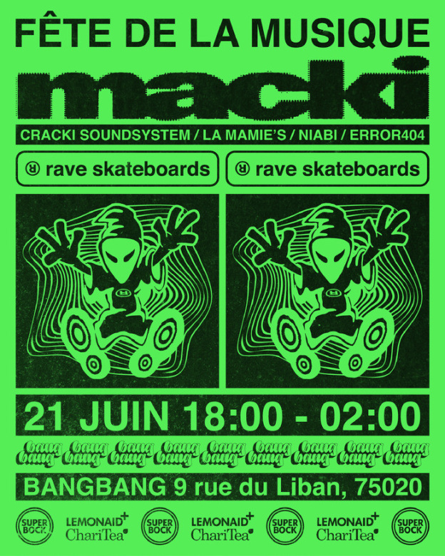 Fête de la musique 2024: retrouvez Macki et Rave Skateboards dans le 20e à Paris