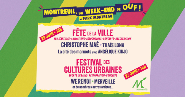 Montreuil : concerts de Werenoi, Angélique Kidjo, Christophe Maé et feu d'artifice ce week-end