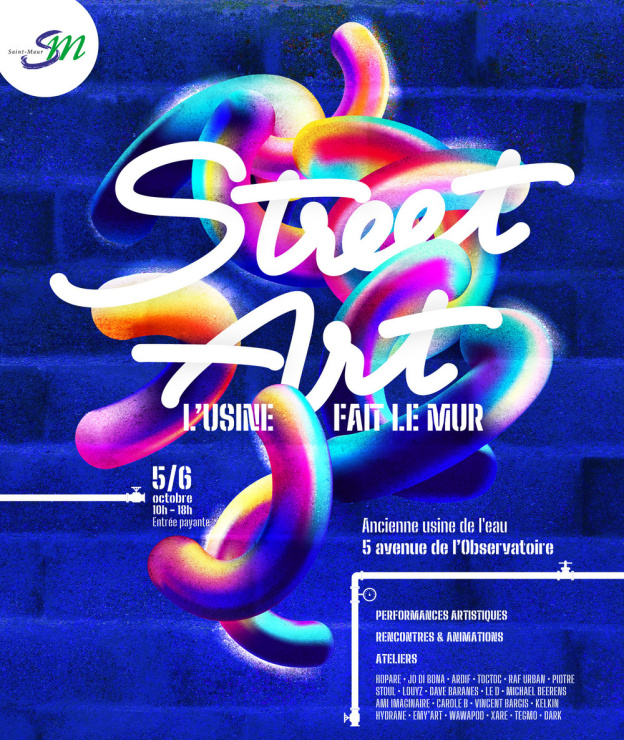 L'usine fait le mur: un festival de street art à l'ancienne usine de l'eau de Saint-Maur-des-Fossés