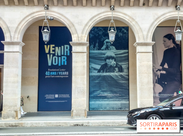Paris : une installation de photos visible sur la future Fondation Cartier située près du Louvre
