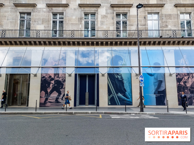 Paris : une installation de photos visible sur la future Fondation Cartier située près du Louvre