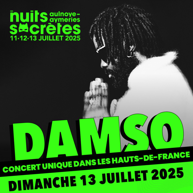 Festival Les Nuits Secrètes 2025 : Damso, première tête d'affiche de la 23e édition