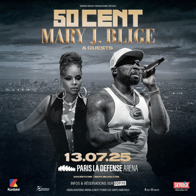 50 Cent et Mary J. Blige en concert à Paris La Défense Arena en juillet 2025