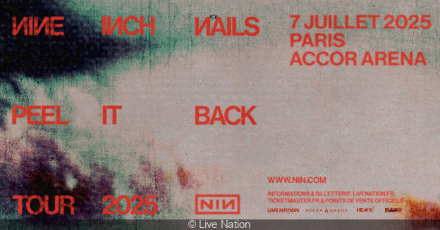 Nine Inch Nails in concert at the Accor Arena in Paris in July 2025