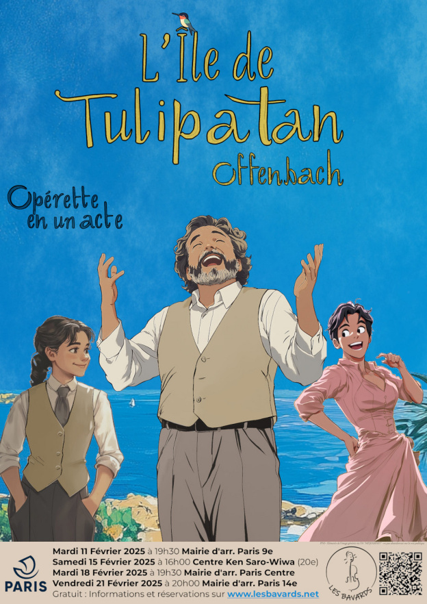 L'île de Tulipatan d'Offenbach : 4 représentations gratuites de cet opéra bouffe à Paris