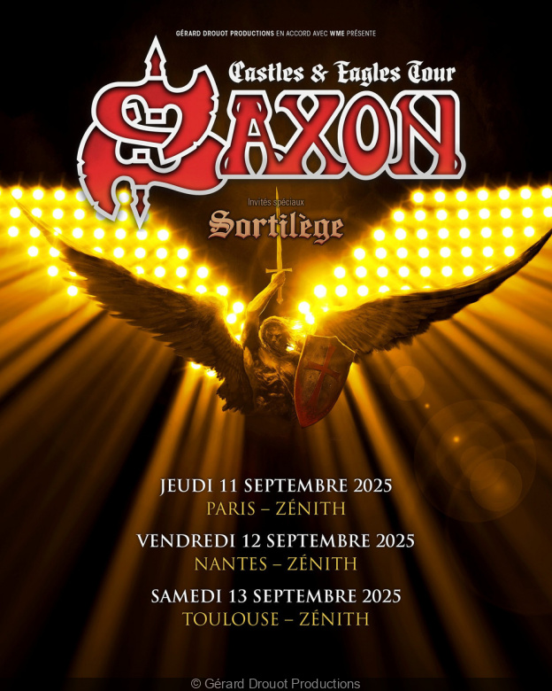 Saxon en concert au Zénith de Paris en septembre 2025