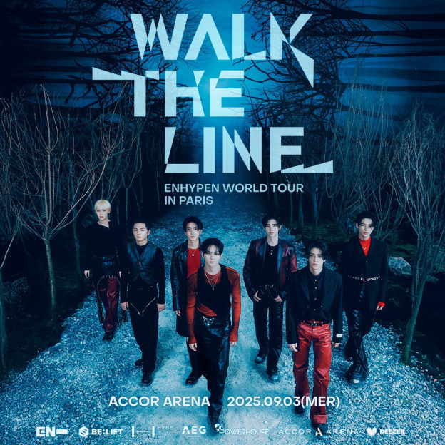 ENHYPEN en concert à l’Accor Arena de Paris en septembre 2025