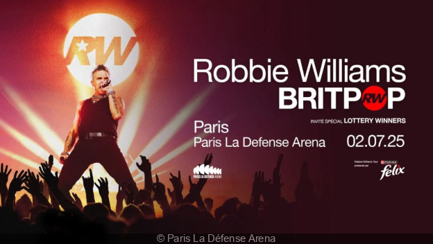 Robbie Williams in concert in Paris La Défense Arena: What is the first part?.  robbie williams concert paris la