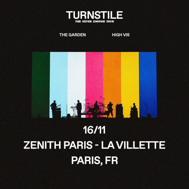 Turnstile en concert au Zénith de Paris en novembre 2025