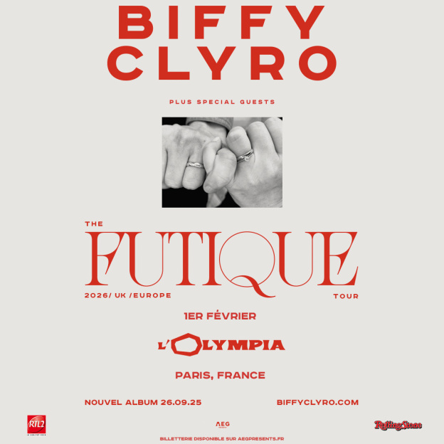 Biffy Clyro en concert à l’Olympia à Paris en février 2026