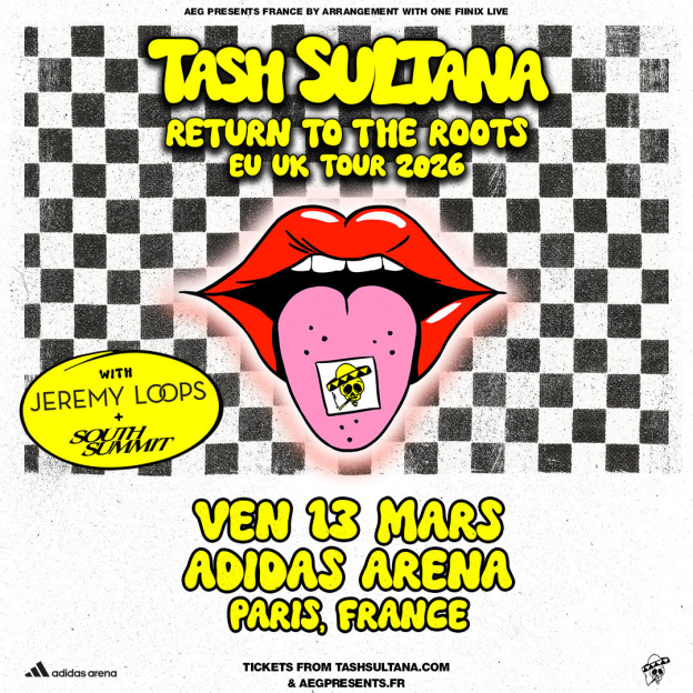 Tash Sultana en concert à l’Adidas Arena à Paris en mars 2026 
