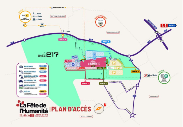 Fête de l'Huma : comment se rendre à la Base 217, le site de la célèbre fête populaire