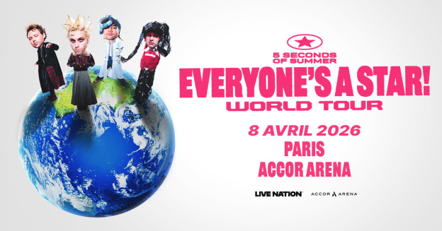 5 Seconds of Summer en concert à l'Accor Arena de Paris en avril 2026