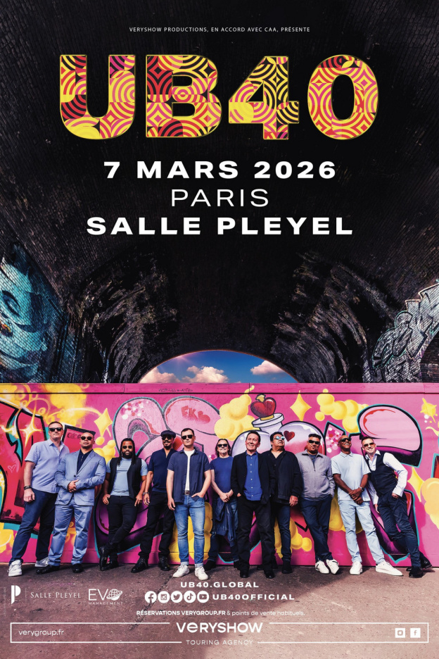 UB40 en concert à la Salle Pleyel à Paris en mars 2026