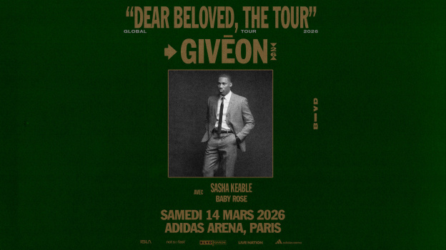 Giveon en concert à l'Adidas Arena à Paris en mars 2026