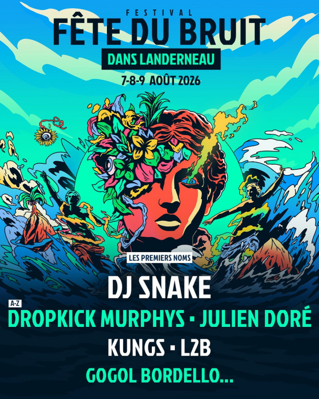 Fête du Bruit dans Landerneau 2026 : DJ Snake, Dropkick Murphys... les premiers noms