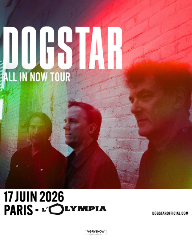 Dogstar, le groupe de rock de Keanu Reeves, en concert à l'Olympia à Paris en juin 2026
