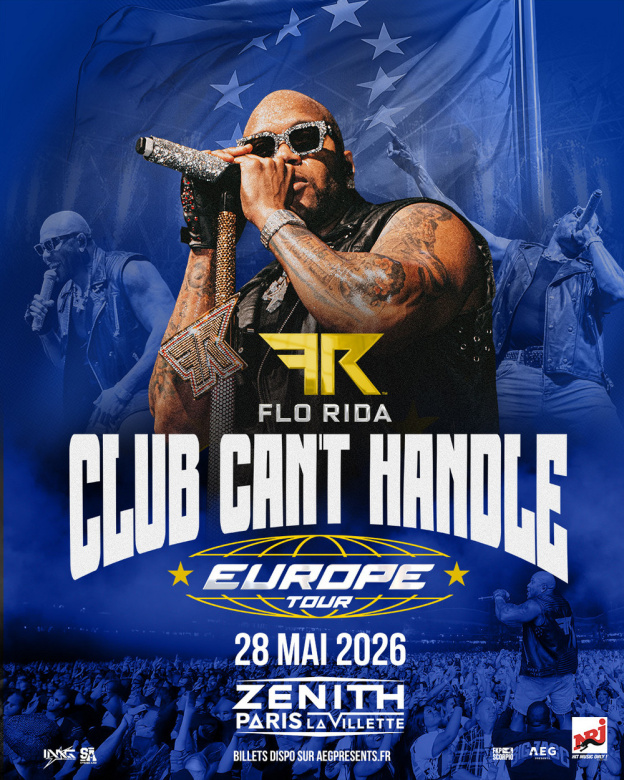 Flo Rida, icône mondiale du hip-hop, en concert au Zénith de Paris en mai 2026