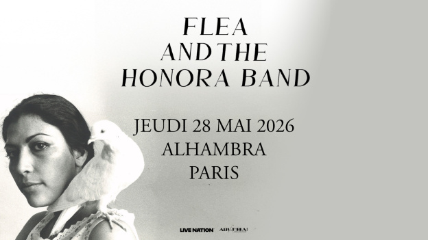 Flea des Red Hot Chili Peppers en concert solo à l'Alhambra à Paris en mai 2026