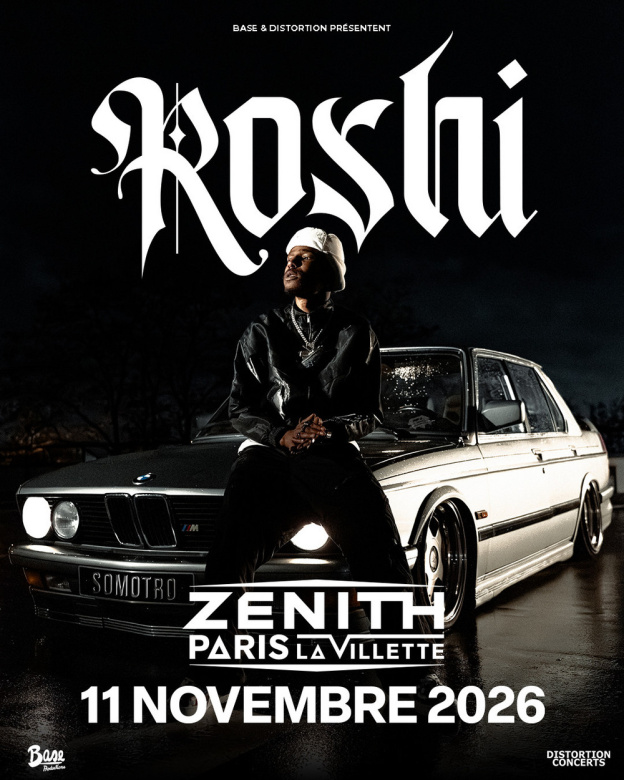 Roshi en concert au Zénith de Paris en novembre 2026
