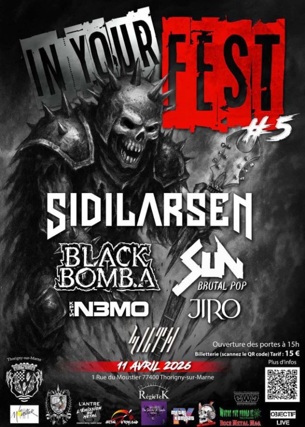 In Your Fest 2026 : la programmation de ce festival de metal en Seine-et-Marne