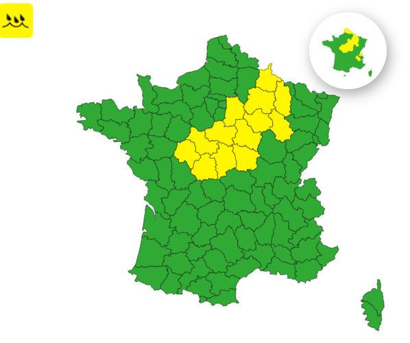 Pluie-inondation : un département d'Île-de-France en vigilance jaune ce vendredi
