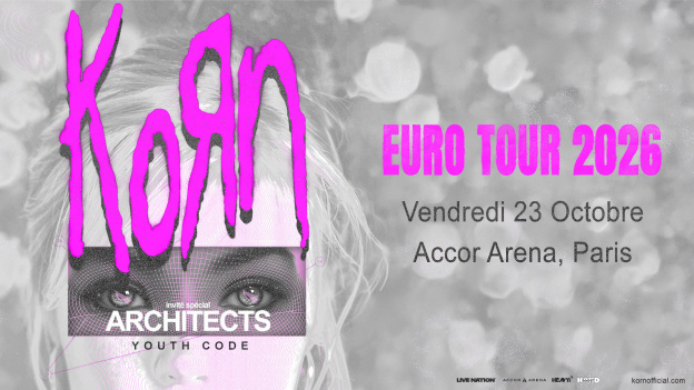 Korn en concert à Paris Bercy en octobre 2026