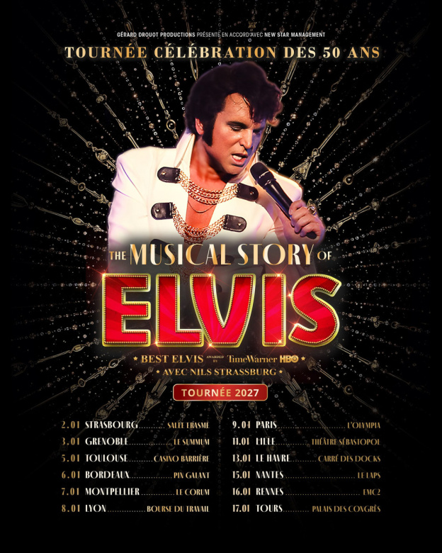  The Musical Story of Elvis à Paris en 2027 : l'hommage au King pour les 50 ans de sa disparition 