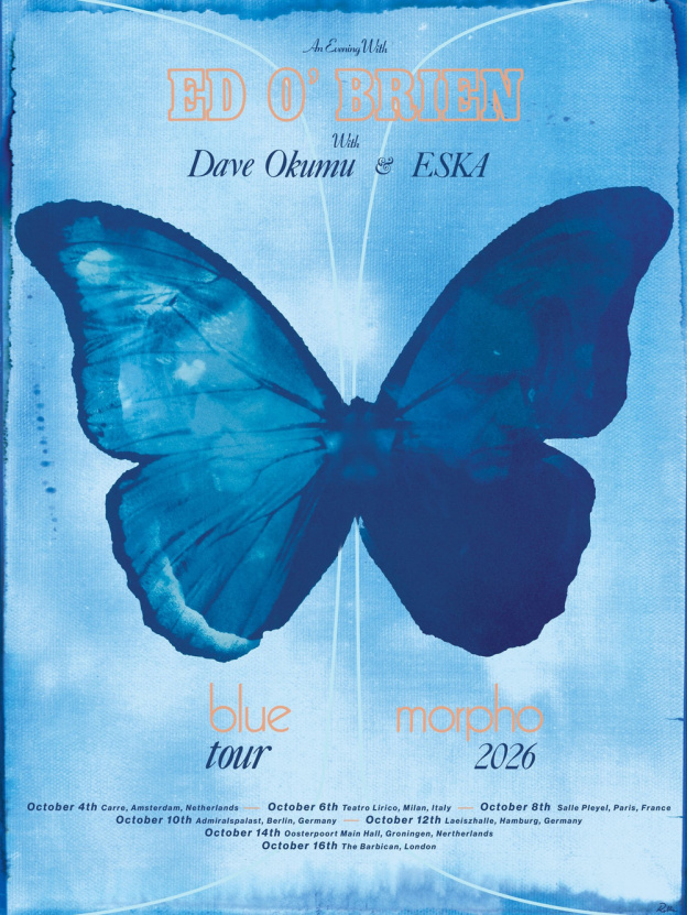 Ed O’Brien de Radiohead en concert à la Salle Pleyel à Paris en octobre 2026