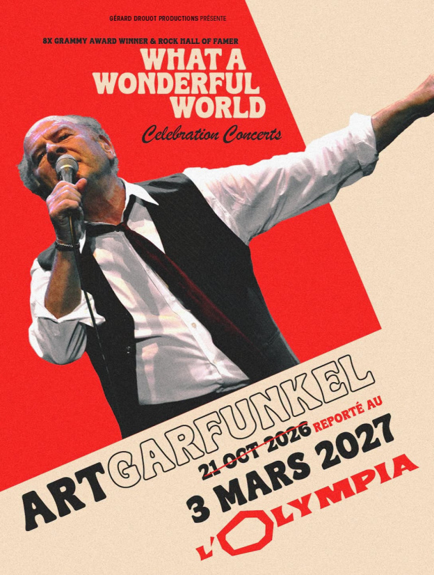 Art Garfunkel à l'Olympia à Paris : son concert reporté en mars 2027