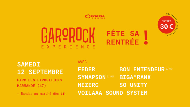 Garorock Expérience fait sa rentrée 2020 à Marmande : la programmation