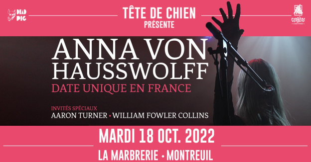 Anna von Hausswolff en concert à la Marbrerie à Montreuil en octobre 2022