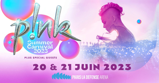 Pink en concert à Paris La Défense Arena en juin 2023