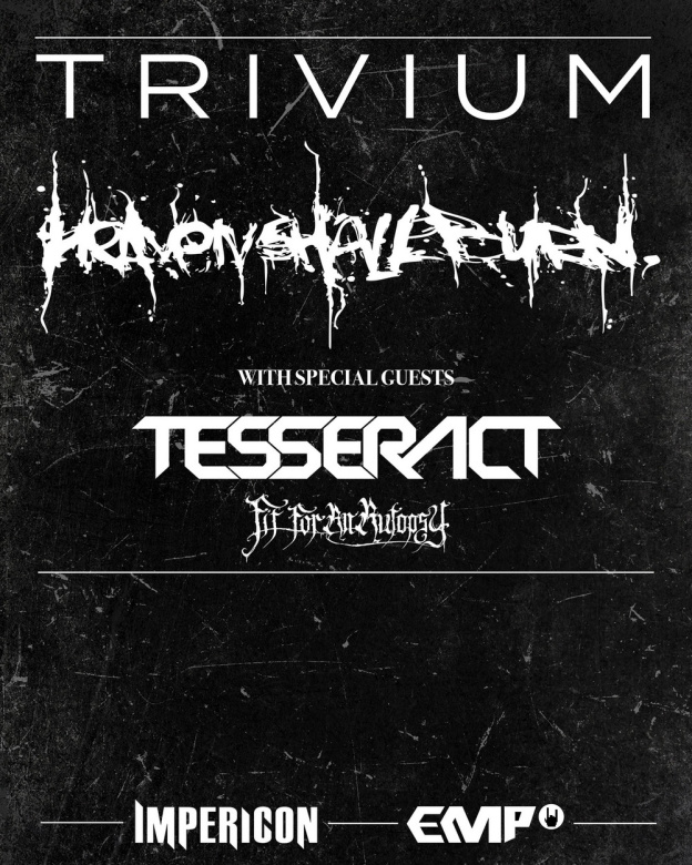 Trivium et Heaven Shall Burn en concert à l'Olympia en février 2023