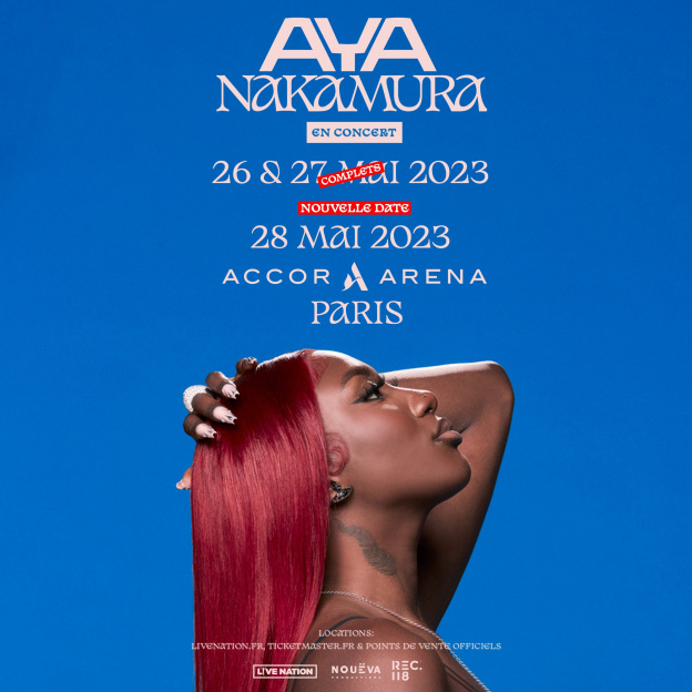 Aya Nakamura : trois concerts à l’Accor Arena de Paris en mai 2023