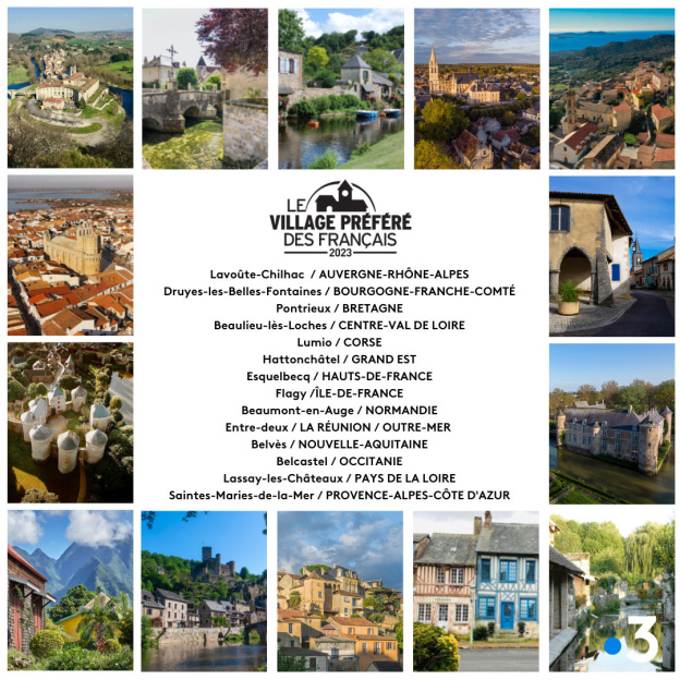 Le Village Préféré des Français 2023 : 14 communes en compétition dont une francilienne