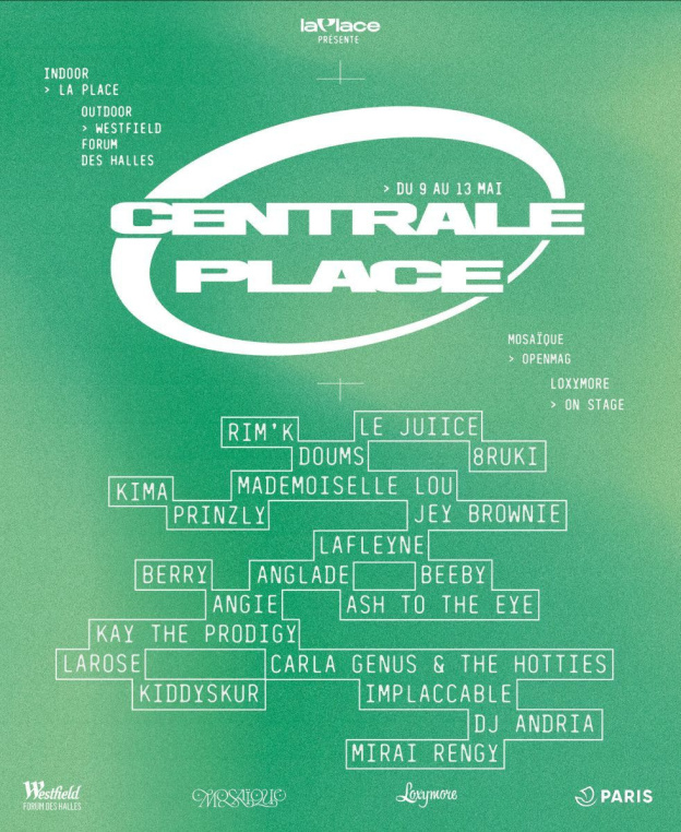 Centrale Place 2023 : des concerts de rap à vivre en plein cœur des Halles à Paris 