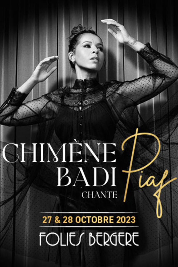 Chimène Badi chante Piaf aux Folies Bergère à Paris en octobre 2023