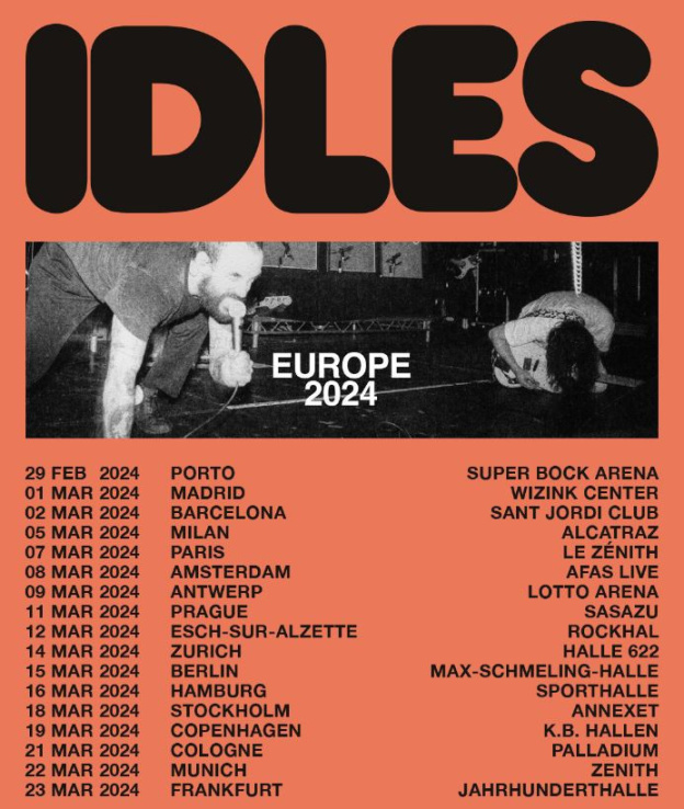 IDLES en concert au Zénith de Paris en mars 2024