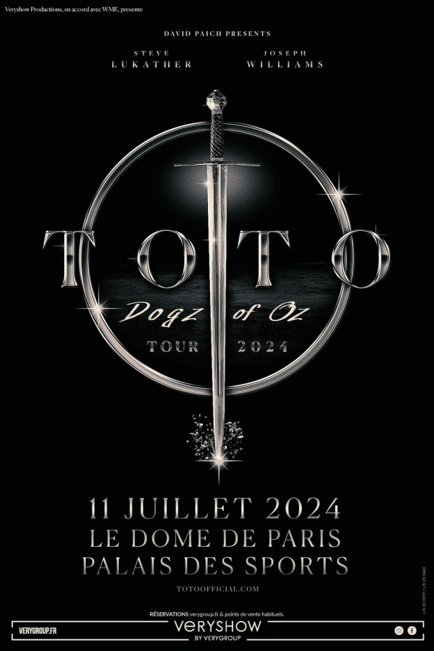 Toto en concert au Dôme de Paris Palais des Sports en juillet 2024