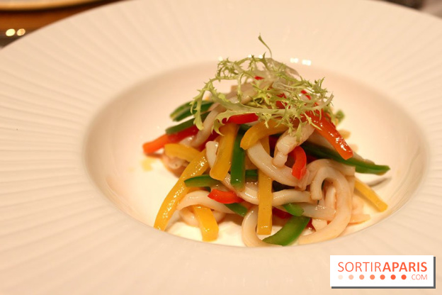 Salade de calamars et poivrons colorés du Chef Ip