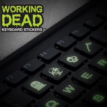 Un clavier d'ordi Working Dead