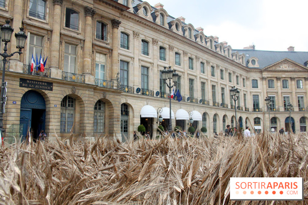 Gad Weil installe son Champ de Blés Place Vendôme