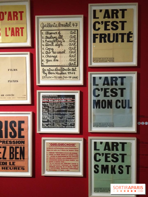 Photos de l'exposition Ben au musée Maillol 