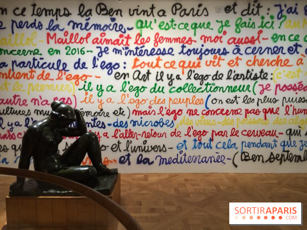 Photos de l'exposition Ben au musée Maillol 