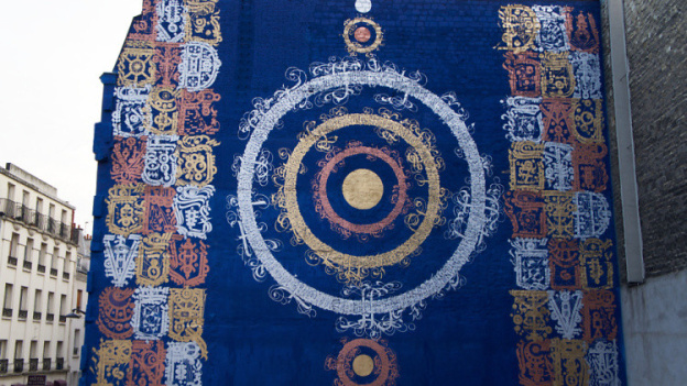 Fresque monumentale de Tarek Benaoum à l'Institut des cultures de l'Islam
