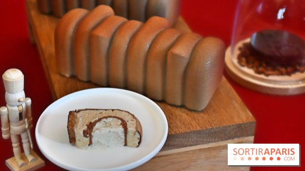 Bûche de Noël 2024 et chocolats de la Manufacture de Chocolat Alain Ducasse à Paris