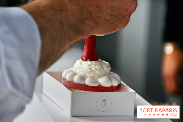 Dressage de la pavlova au cabanon à glace de l'Hôtel de Crillon